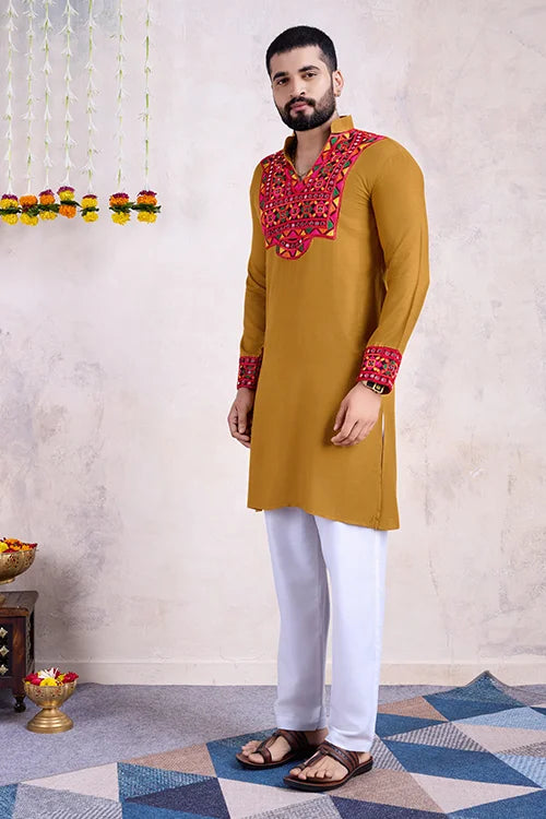 Navratri Festival Men's Kurta For Garba Celebrations Clothsvilla