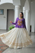 Load image into Gallery viewer, Navratri Special Kora Cotton Gota Patti Lehenga with Bandhani Kutchi Gamthi Work Blouse – Full Stitched Set ClothsVilla