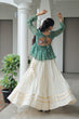 Load image into Gallery viewer, Navratri Special Kora Cotton Gota Patti Lehenga with Bandhani Kutchi Gamthi Work Blouse – Full Stitched Set ClothsVilla