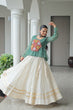 Load image into Gallery viewer, Navratri Special Kora Cotton Gota Patti Lehenga with Bandhani Kutchi Gamthi Work Blouse – Full Stitched Set ClothsVilla