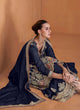 Load image into Gallery viewer, Navy Blue Embroidered Chinon Suit Set with Dupatta ClothsVilla