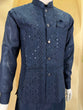 Load image into Gallery viewer, Navy Blue Kurta Pant Set With Jacket ClothsVilla