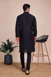Load image into Gallery viewer, Navy Blue Men&#39;s Designer Kurta - Latest Festival Collection ClothsVilla