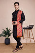 Load image into Gallery viewer, Navy Blue Men&#39;s Designer Kurta - Latest Festival Collection ClothsVilla