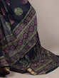 Load image into Gallery viewer, Navy Blue Chanderi Printed Saree ClothsVilla