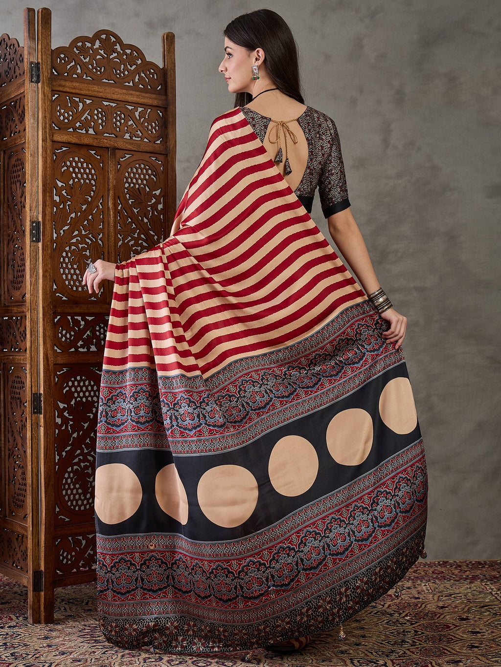 Nivara Premium Semi Modal Saree for Festive Wear ClothsVilla