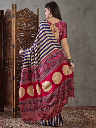 Nivara Premium Semi Modal Saree for Festive Wear ClothsVilla