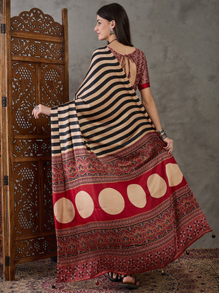 Nivara Premium Semi Modal Saree for Festive Wear ClothsVilla