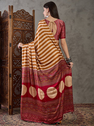 Nivara Premium Semi Modal Saree for Festive Wear ClothsVilla