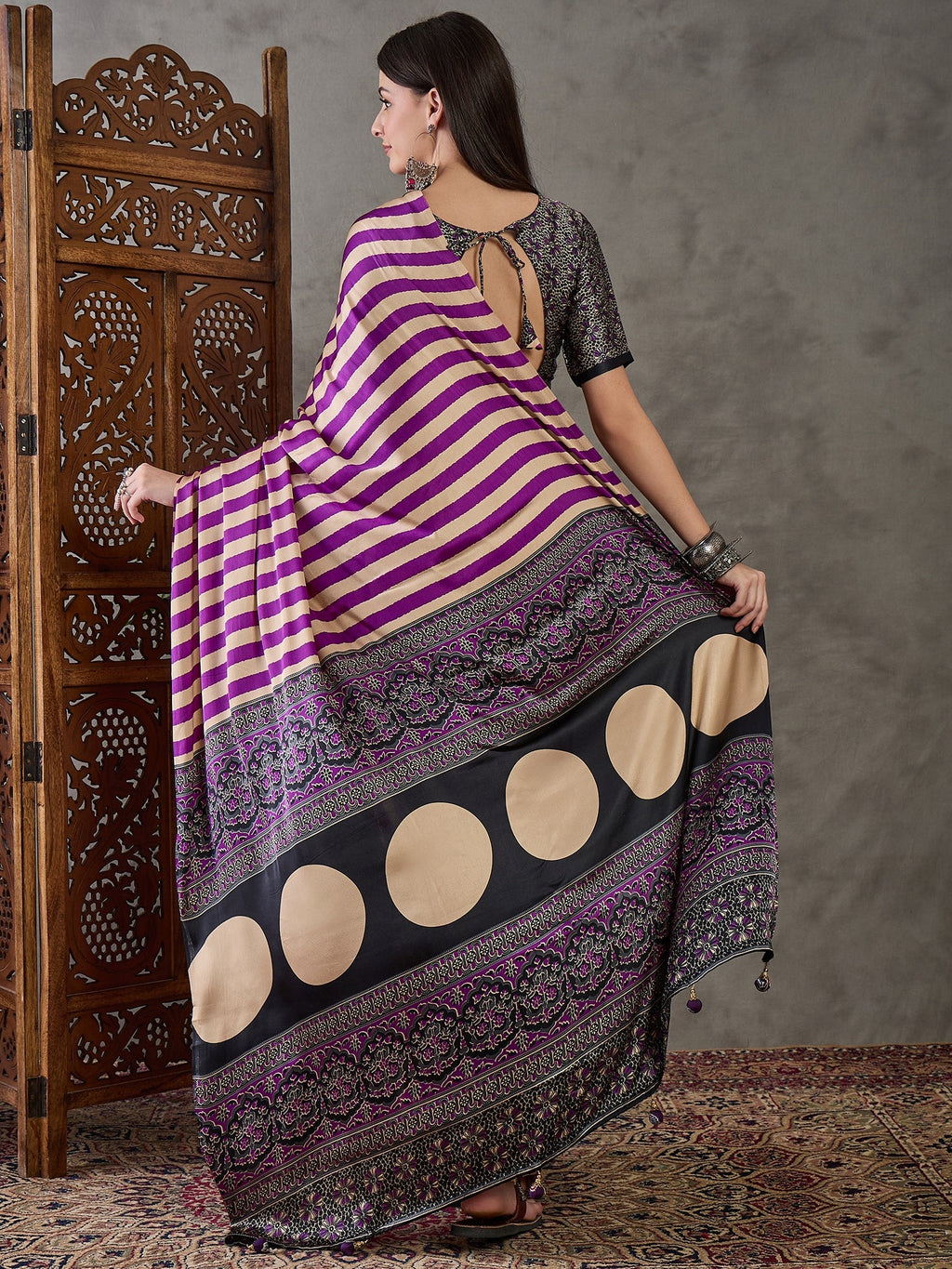 Nivara Premium Semi Modal Saree for Festive Wear ClothsVilla