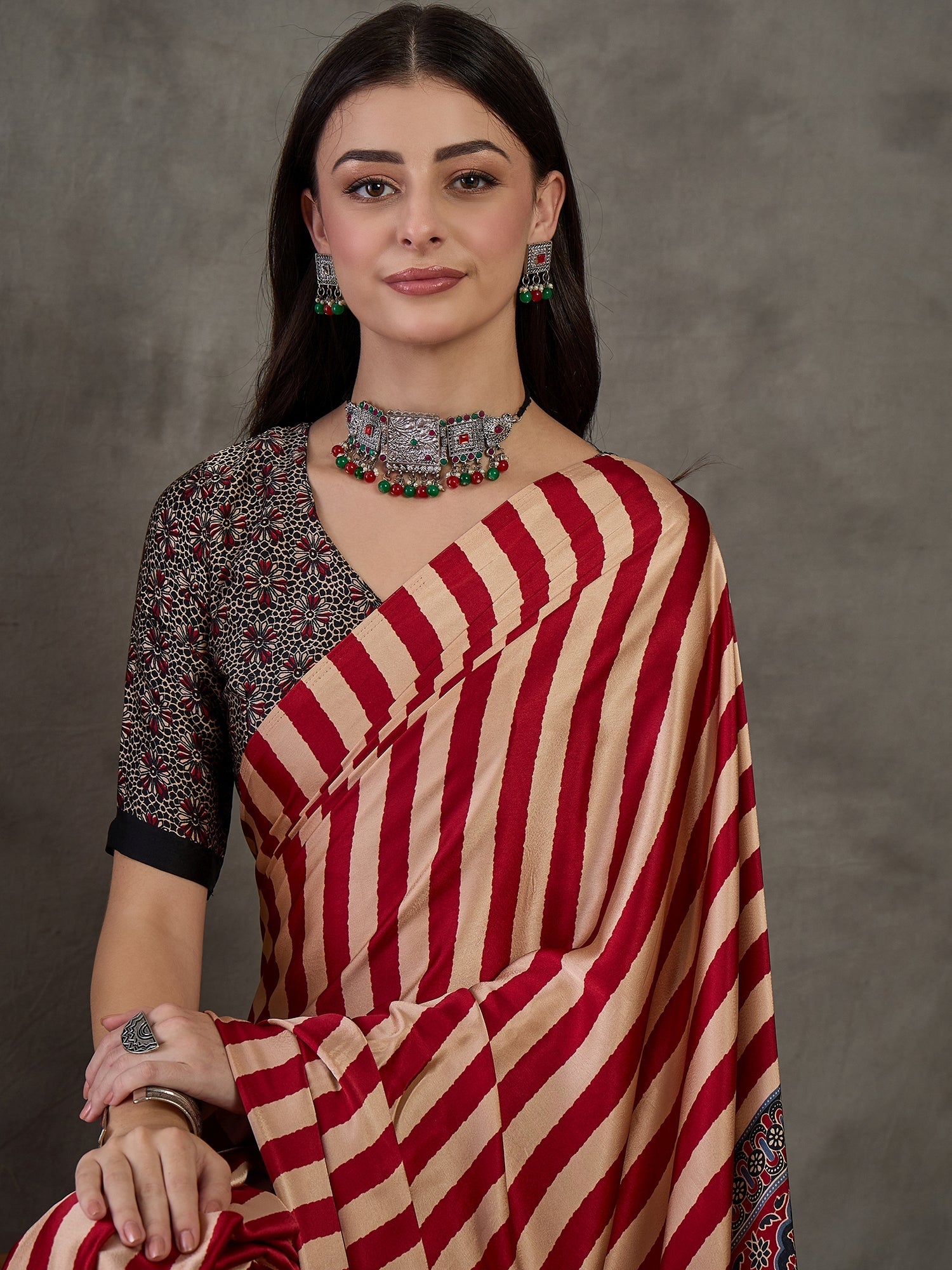 Nivara Premium Semi Modal Saree for Festive Wear ClothsVilla