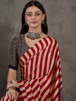 Nivara Premium Semi Modal Saree for Festive Wear ClothsVilla