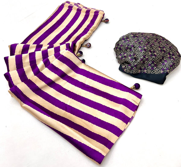 Nivara Premium Semi Modal Saree for Festive Wear ClothsVilla