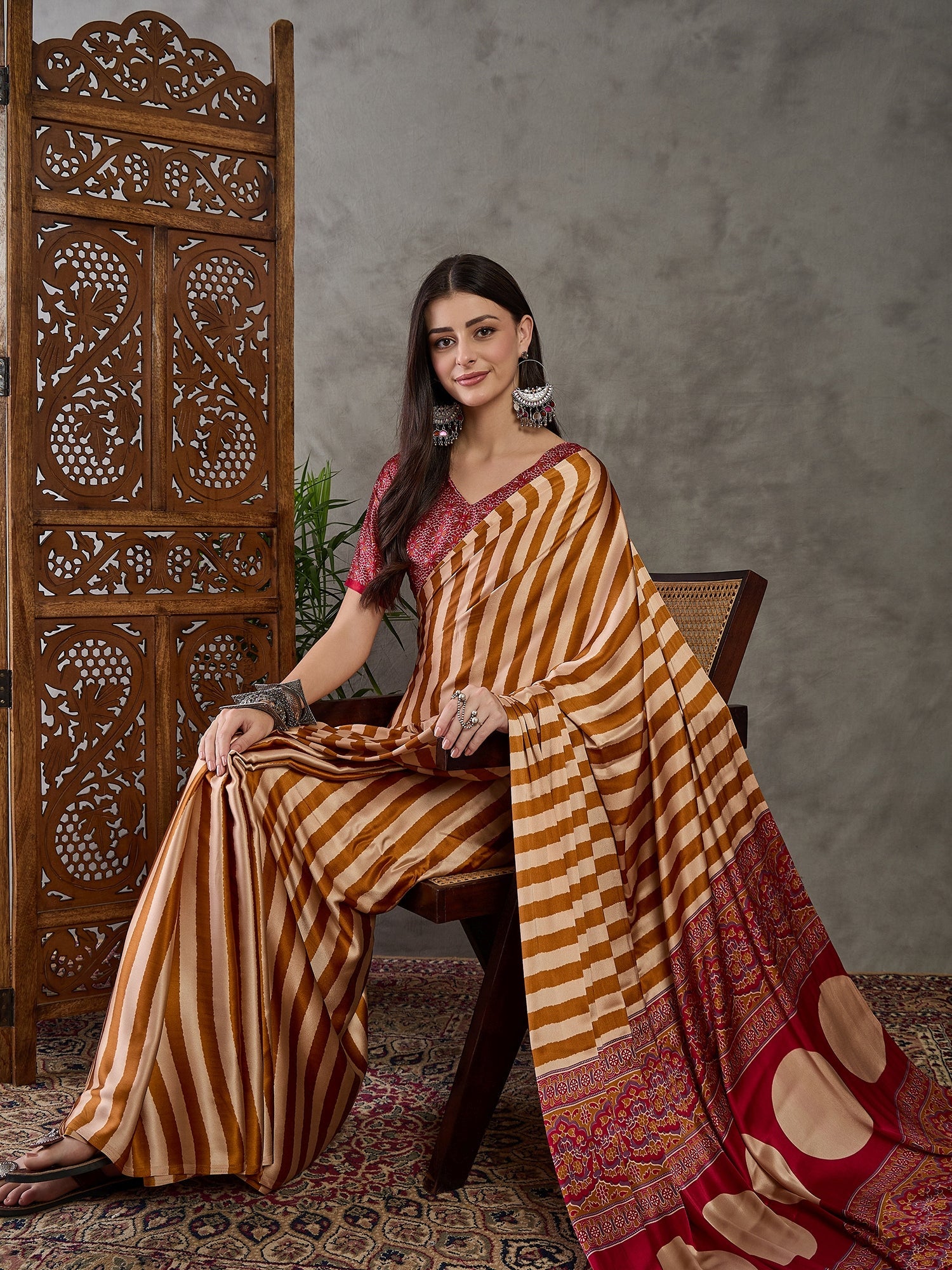 Nivara Premium Semi Modal Saree for Festive Wear ClothsVilla