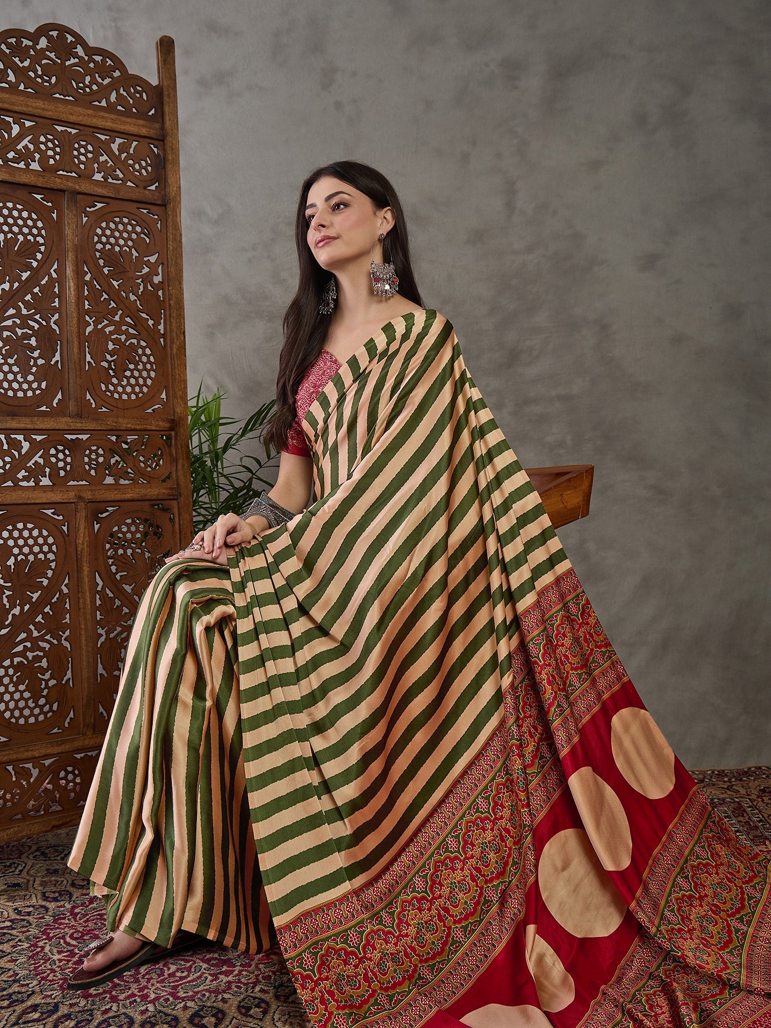 Nivara Premium Semi Modal Saree for Festive Wear ClothsVilla