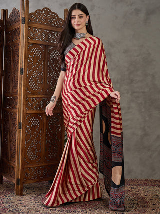 Nivara Premium Semi Modal Saree for Festive Wear ClothsVilla