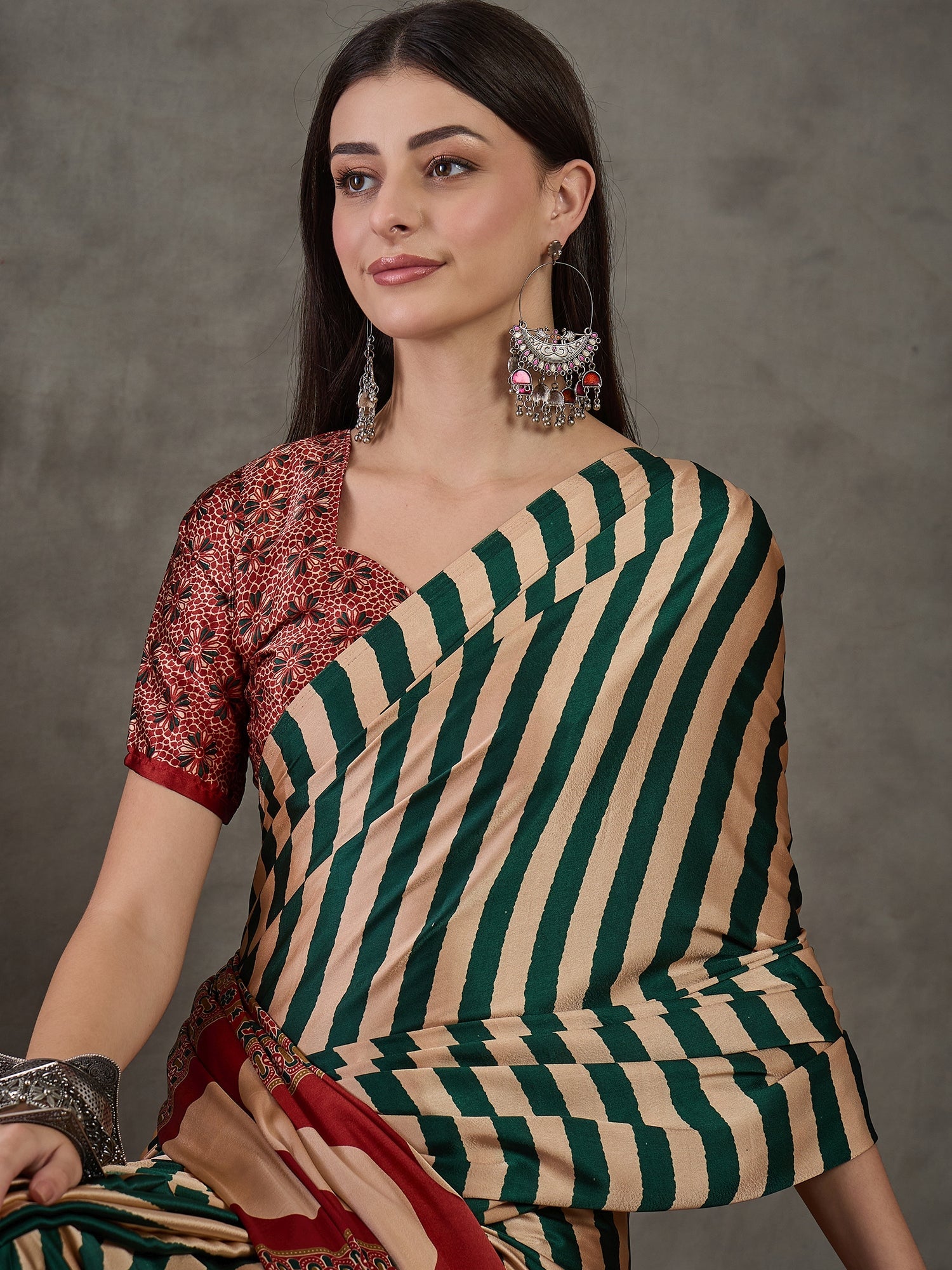 Nivara Premium Semi Modal Saree for Festive Wear ClothsVilla