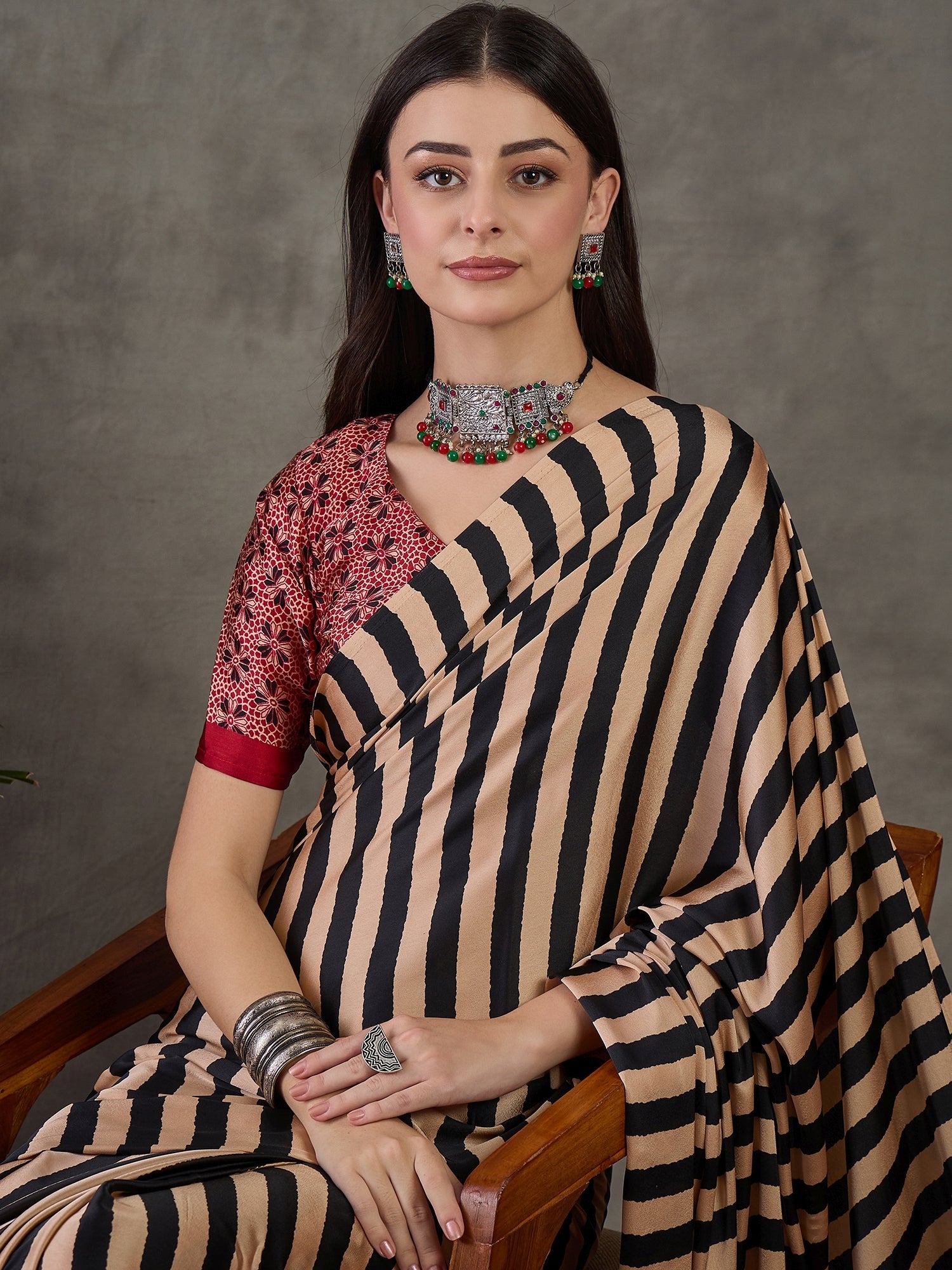 Nivara Premium Semi Modal Saree for Festive Wear ClothsVilla