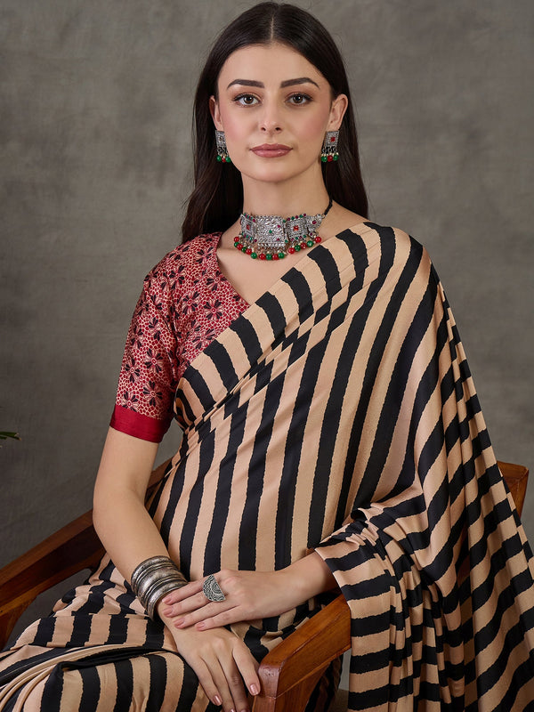 Nivara Premium Semi Modal Saree for Festive Wear ClothsVilla