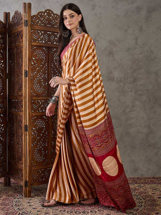 Nivara Premium Semi Modal Saree for Festive Wear ClothsVilla