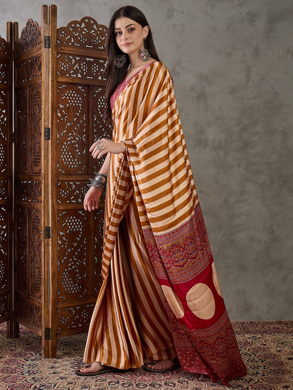 Nivara Premium Semi Modal Saree for Festive Wear ClothsVilla