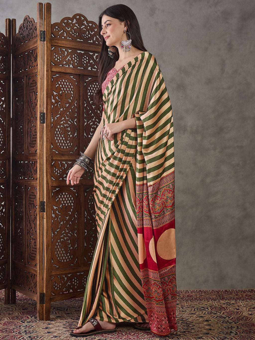 Nivara Premium Semi Modal Saree for Festive Wear ClothsVilla