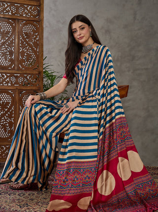 Nivara Premium Semi Modal Saree for Festive Wear ClothsVilla