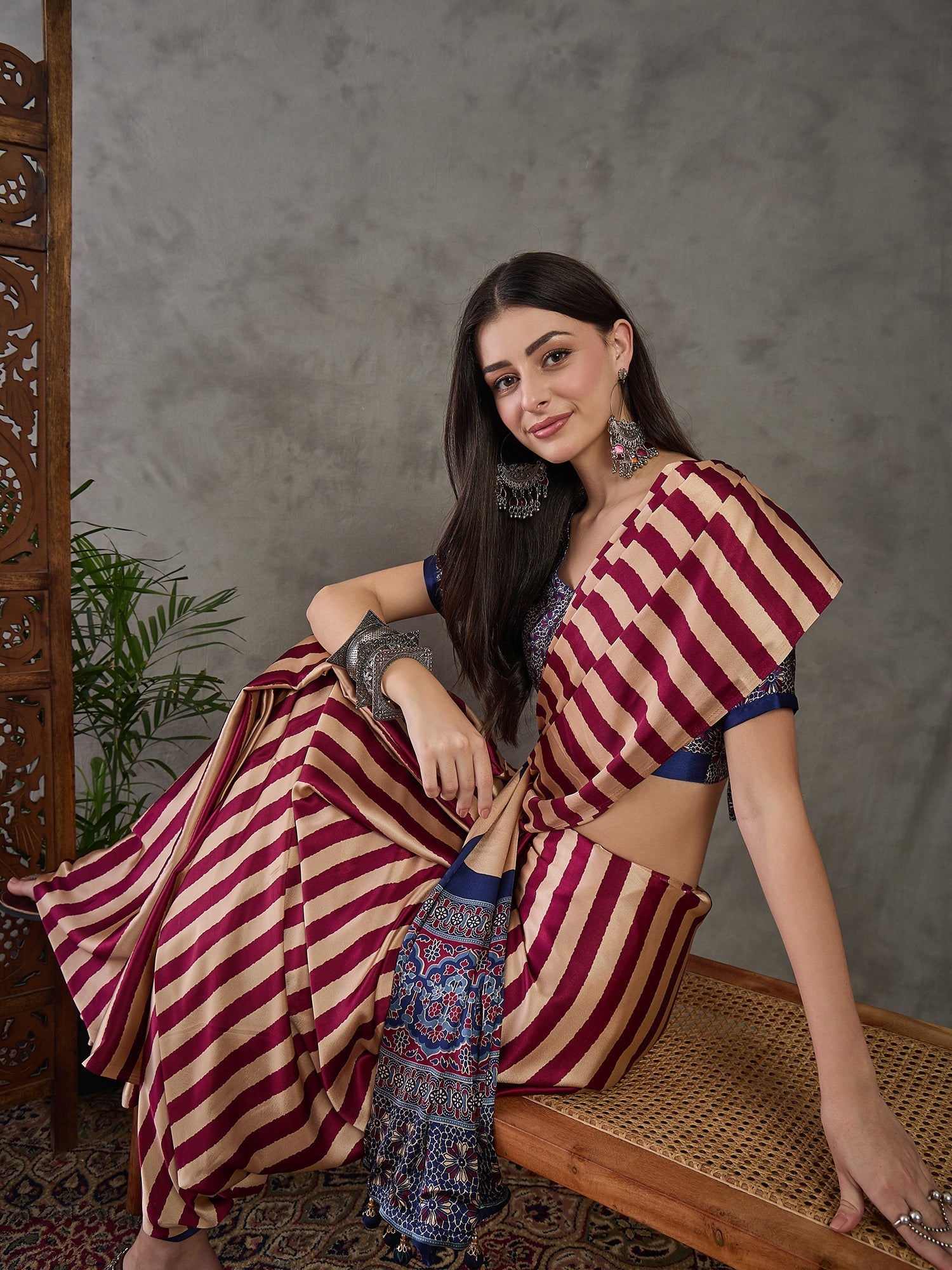Nivara Premium Semi Modal Saree for Festive Wear ClothsVilla