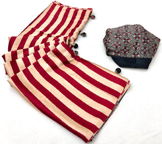 Nivara Premium Semi Modal Saree for Festive Wear ClothsVilla