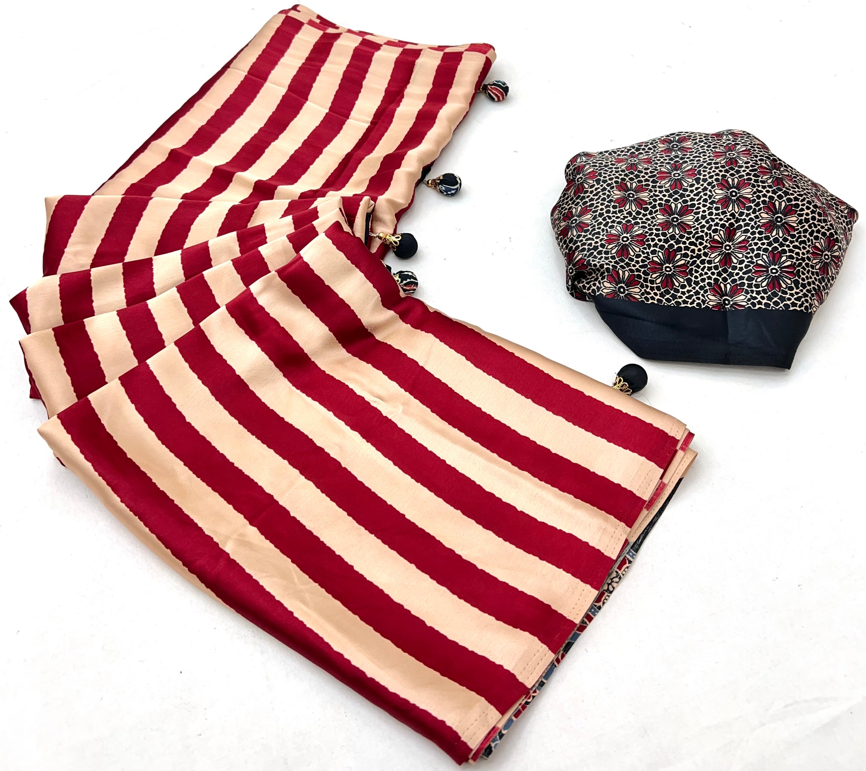 Nivara Premium Semi Modal Saree for Festive Wear ClothsVilla