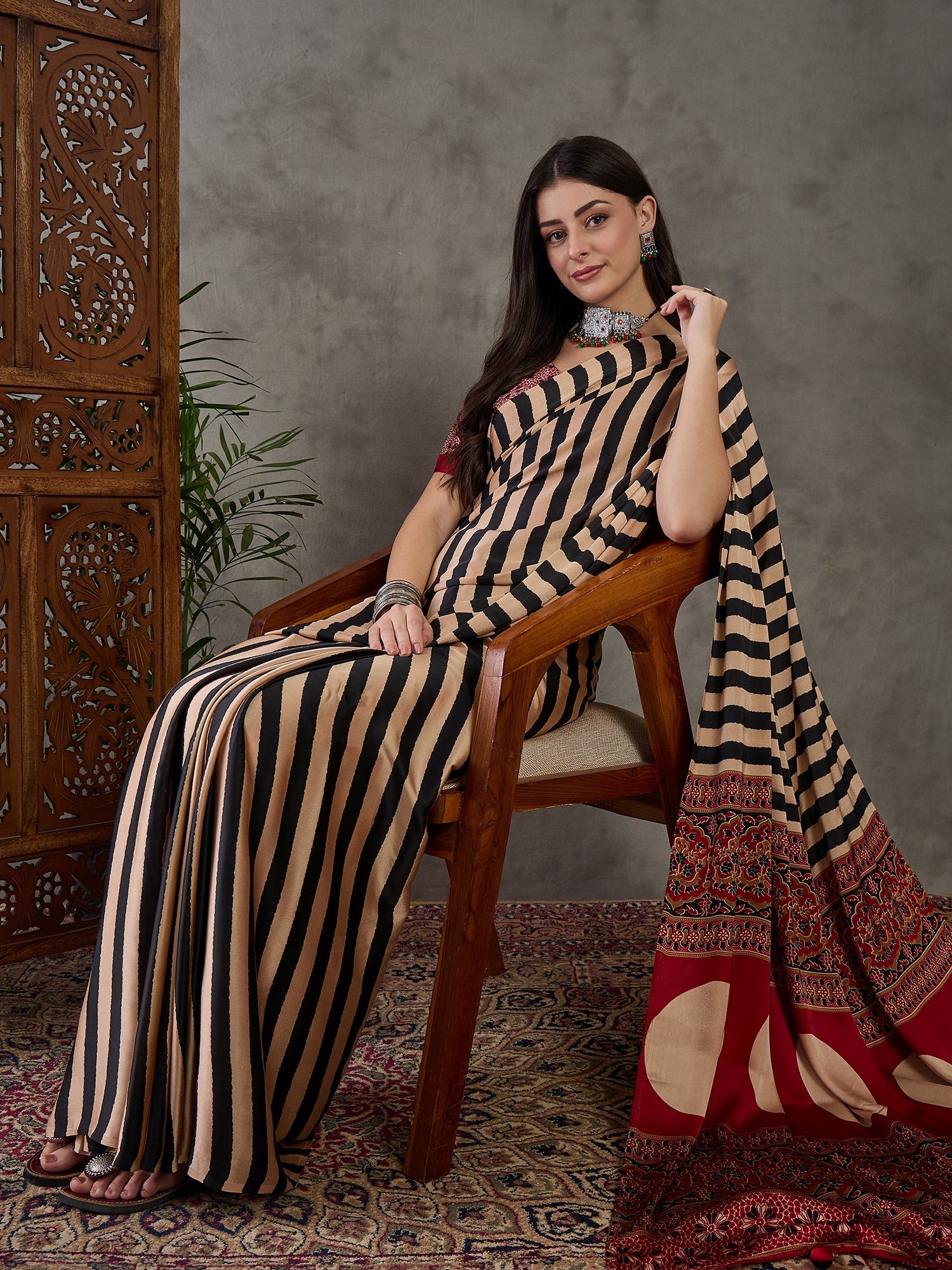 Nivara Premium Semi Modal Saree for Festive Wear ClothsVilla