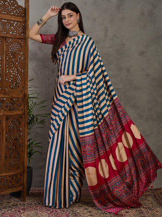 Nivara Premium Semi Modal Saree for Festive Wear ClothsVilla