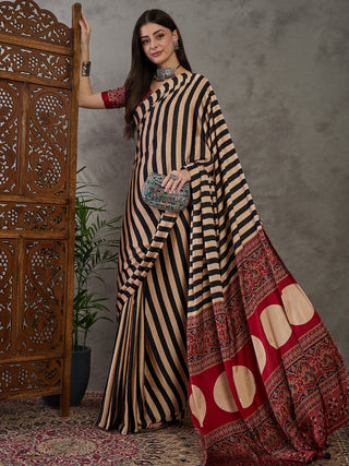Nivara Premium Semi Modal Saree for Festive Wear ClothsVilla
