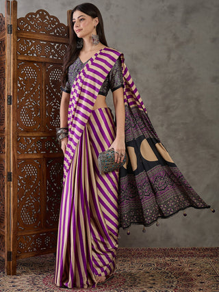Nivara Premium Semi Modal Saree for Festive Wear ClothsVilla