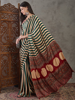 Nivara Premium Semi Modal Saree for Festive Wear ClothsVilla