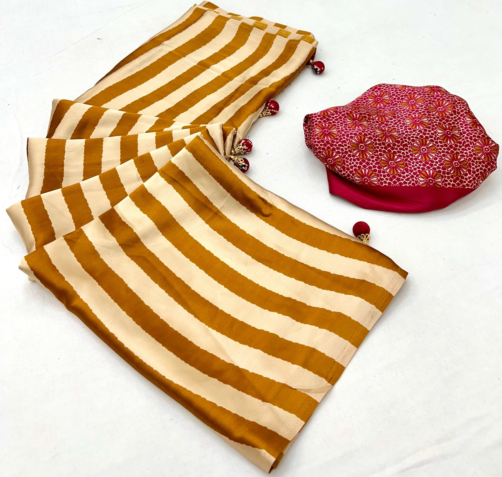Nivara Premium Semi Modal Saree for Festive Wear ClothsVilla