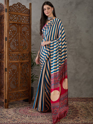 Nivara Premium Semi Modal Saree for Festive Wear ClothsVilla