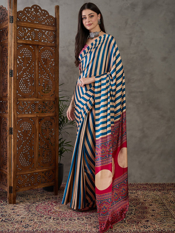 Nivara Premium Semi Modal Saree for Festive Wear ClothsVilla