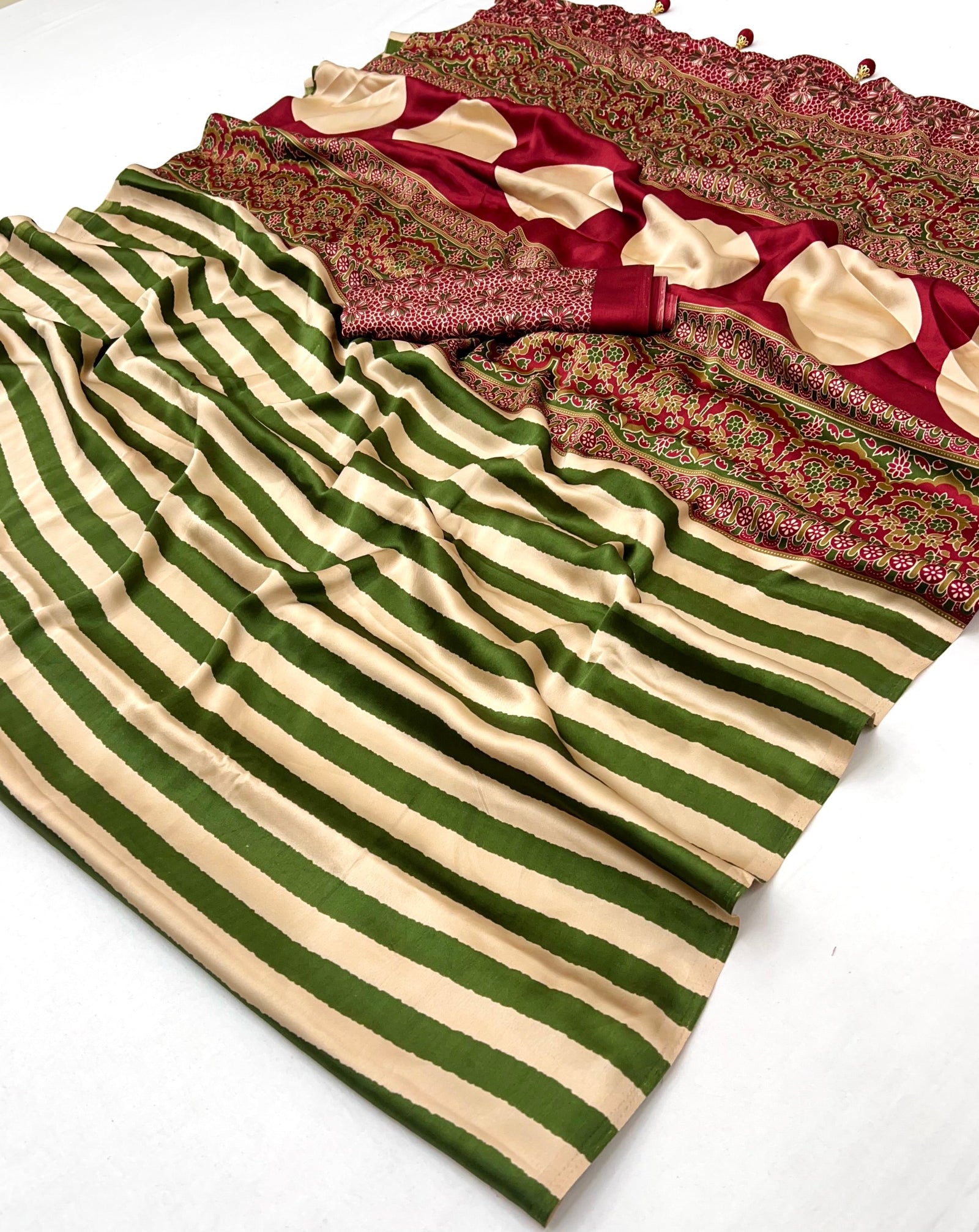 Nivara Premium Semi Modal Saree for Festive Wear ClothsVilla