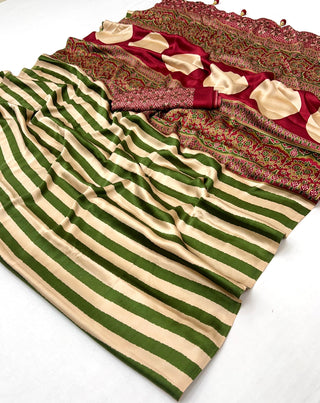 Nivara Premium Semi Modal Saree for Festive Wear ClothsVilla