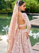 Load image into Gallery viewer, Nude Organza Sequins embroidery Semi-Stitched Lehenga choli &amp; Dupatta ClothsVilla