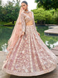 Load image into Gallery viewer, Nude Organza Sequins embroidery Semi-Stitched Lehenga choli &amp; Dupatta ClothsVilla