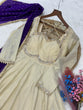 Load image into Gallery viewer, Off White Designer Mirror Work Gown ClothsVilla