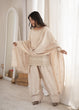 Load image into Gallery viewer, Off White Glass Silk Farshi suit ClothsVilla