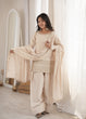 Load image into Gallery viewer, Off White Glass Silk Farshi suit ClothsVilla