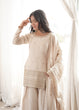 Load image into Gallery viewer, Off White Glass Silk Farshi suit ClothsVilla