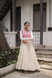 Load image into Gallery viewer, Off-White Kora Cotton Gamthi Embroidered Gown – 12 Meter Flair ClothsVilla