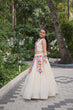 Load image into Gallery viewer, Off White Kora Cotton Lehenga Choli Set with Traditional Kutchi Gamthi Work ClothsVilla