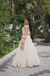Load image into Gallery viewer, Off White Kora Cotton Lehenga Choli Set with Traditional Kutchi Gamthi Work ClothsVilla