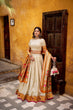 Load image into Gallery viewer, Off White Paithani Lehenga Set with Batwa ClothsVilla
